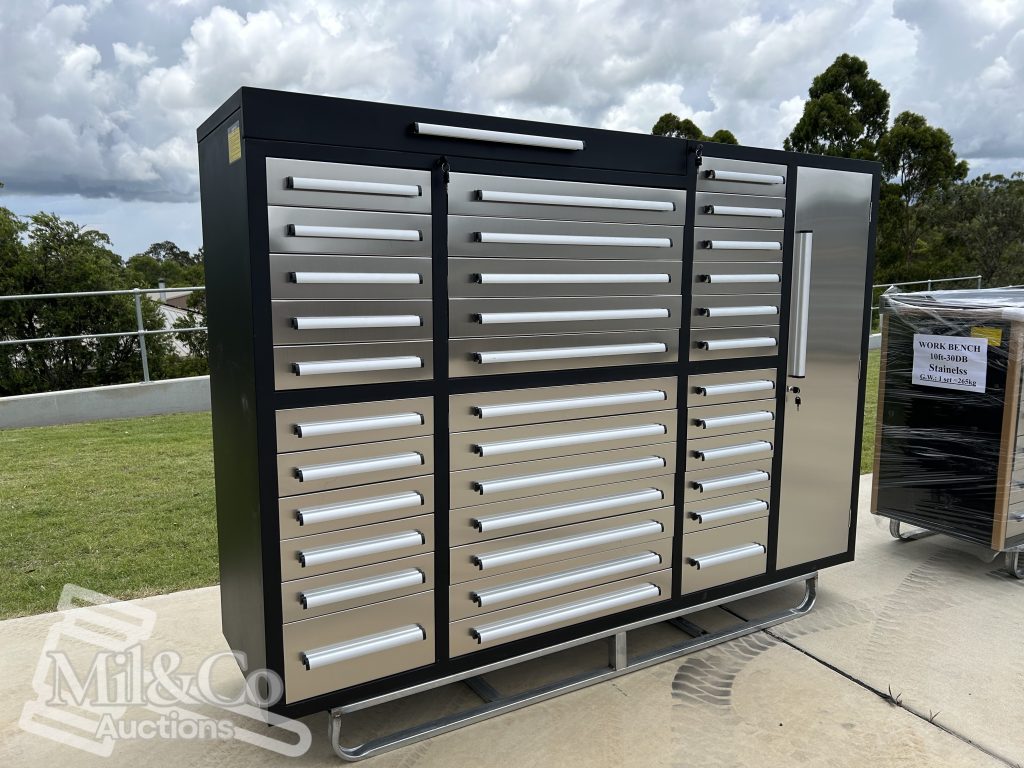 35 Drawer Stainless Steel Tool Storage Chest
