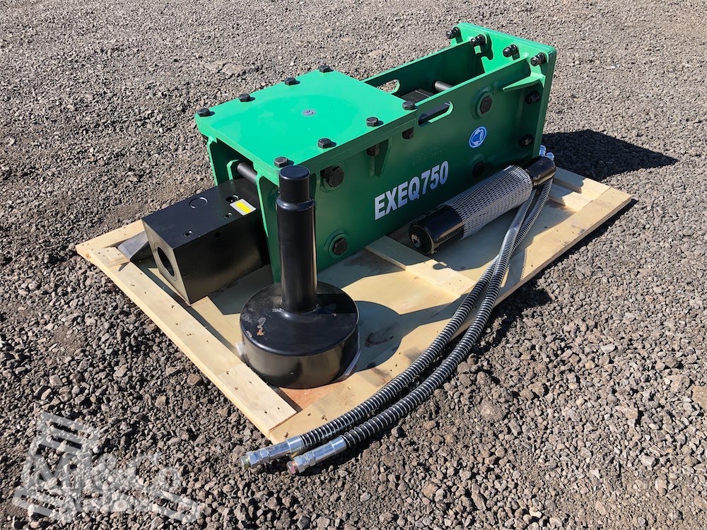 Post Driver / Rock Breaker Attachment for Skid Steer / Excavator EXEQ750