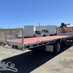 2005 Hino Ranger Tray Back Truck with Crane exterior rear corner