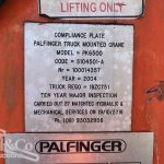 2005 Hino Ranger Tray Back Truck with Crane crane 10 year inspection plate