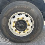 2012 Isuzu FVZ 1000 Tray Back Truck with Hiab front tyre showing 295/80R22.5
