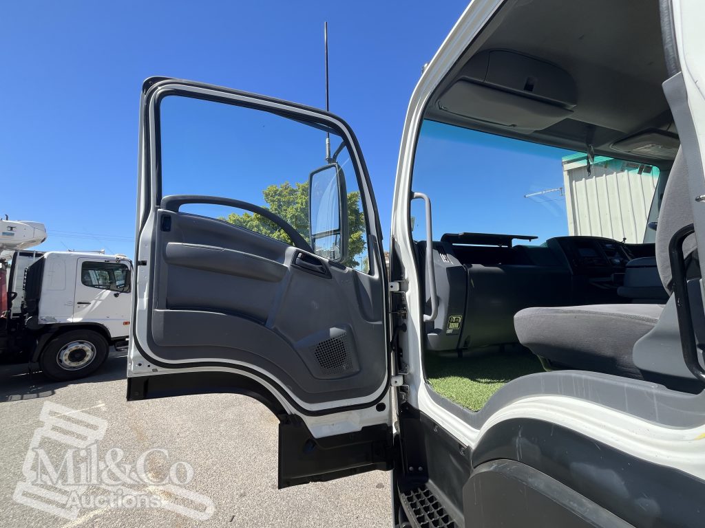 2012 Isuzu FVZ 1000 Tray Back Truck with Hiab passenger doorway