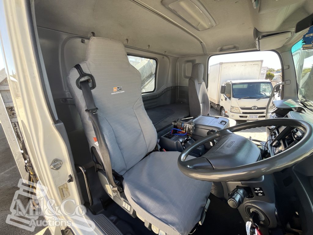 2012 Isuzu FVZ 1000 Tray Back Truck with Hiab interior drivers seat