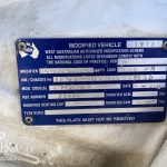 2011 Freightliner CST112 50 tonne Prime Mover with Hydraulics vehicle modification plate