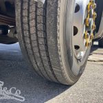 2005 Hino 500 GH Fridge Truck steer tyre tread passenger side