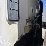 2005 Hino 500 GH Fridge Truck rust damage to rear passenger side of cabin